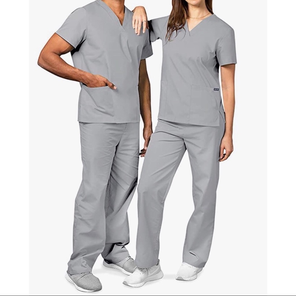 Set Silver Gray Universal Unisex Scrubs (L)